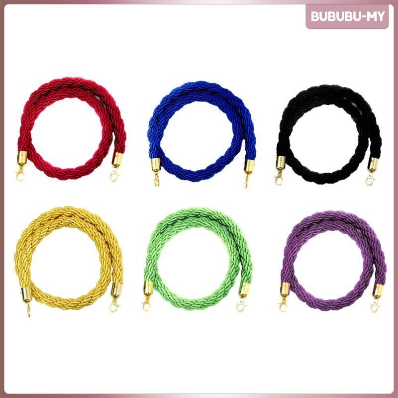 [BubuMY] เชือก Stanchion Quue พร้อมตะขอ 5ft/7ft/10ft มี 6 สี