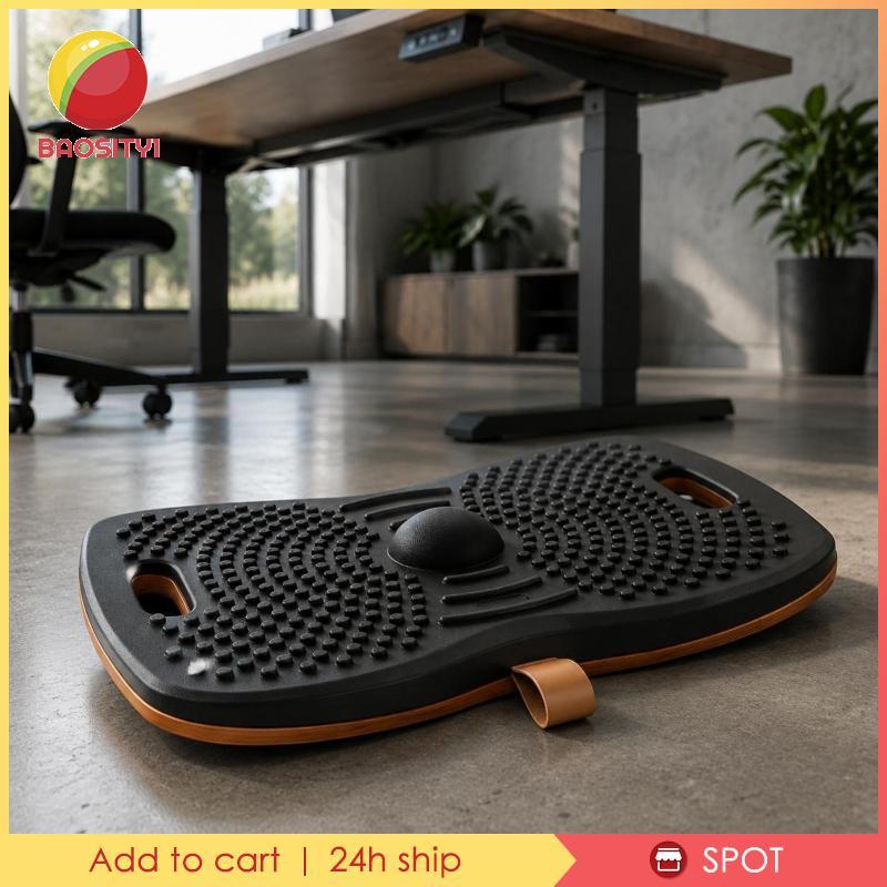 [Baosity1] ไม้ Wobble Board ฐานไม้ Wobble Balance Board จุดนวดตามหลักสรีระศาสตร์ Foot Rocker