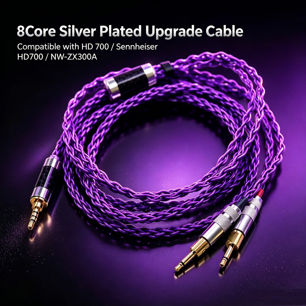 SENNHEISER คุณภาพสูง Balance 3.5 Xlr 4.4 ชายคู่ 2.5 มม. 8 แกนหูฟังหูฟังสําหรับ hd 700 senheiser hd70