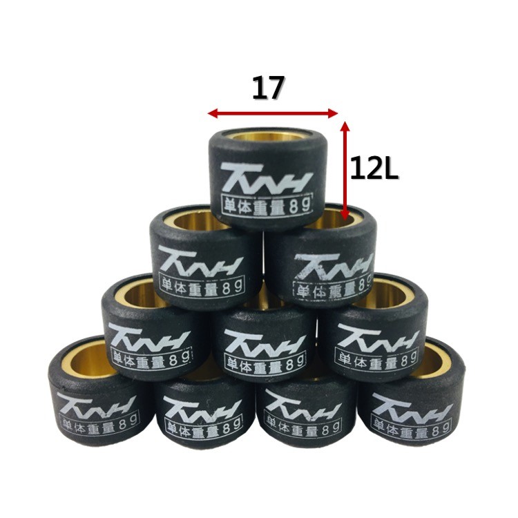 Premium-TWH V100 Scooter Racing 17x12L Weight Roller สําหรับ ADDRESS SUZUKI
