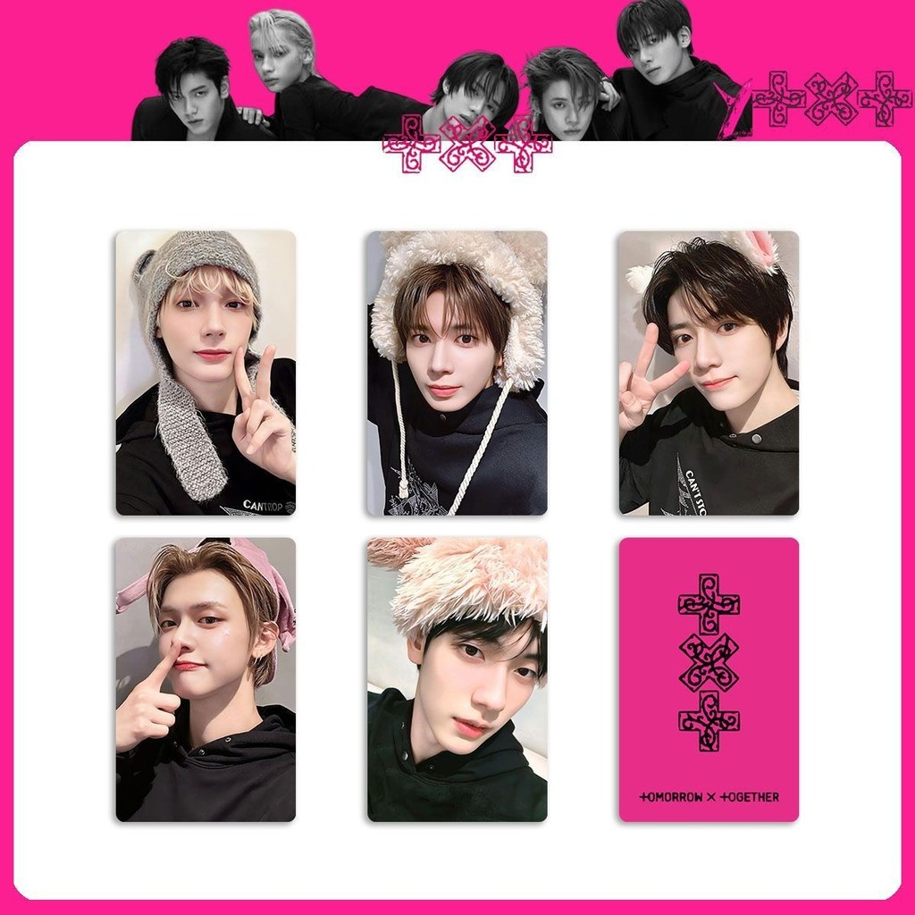 TXT File Combination 7th ปีอัลบั้มสินค้า Photocard 7th Anniversary Bonus Card Approach Punch Card