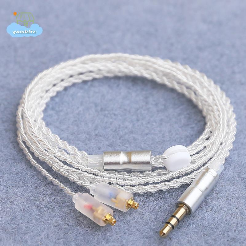 [LI] HiFi หูฟังอัพเกรดสาย MMCX 3.5 มม.1.2 ม.สายแกนชุบเงินสําหรับ IE200/IE300/IE600/IE900/ N5005/N30 