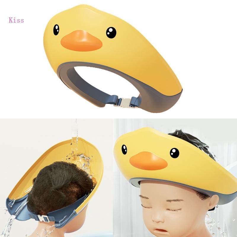 Kiss Children Bath Shower Cap Adjustable Baby Shampoo Shower Cap Bath Visor Shampoo