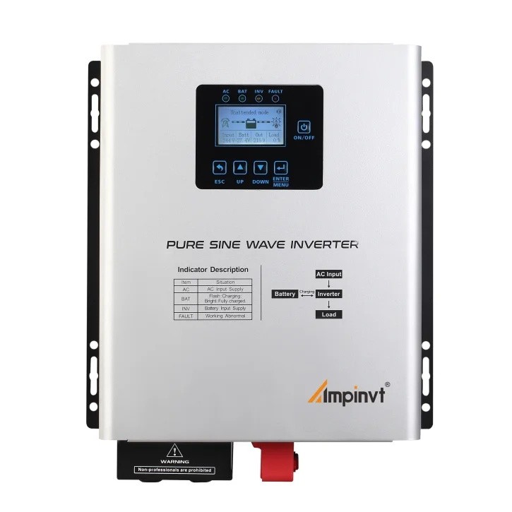 GDQ1 Ampinvt 3kw 5kw 5kva 24v 48v Pure Sine Wave Invert Off Grid All In One พลังงานแสงอาทิตย์อินเวอร