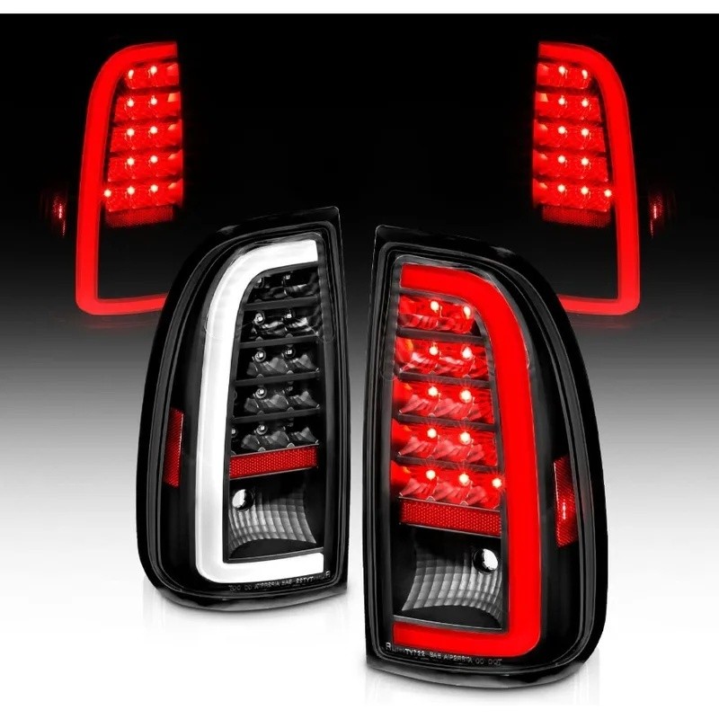 จีเอ็มอาร์ สําหรับ 20002006  Tundra Standard Access Cab CType LED Tube สีดําเปลี่ยนไฟท้ายเบรคคู่เหมา
