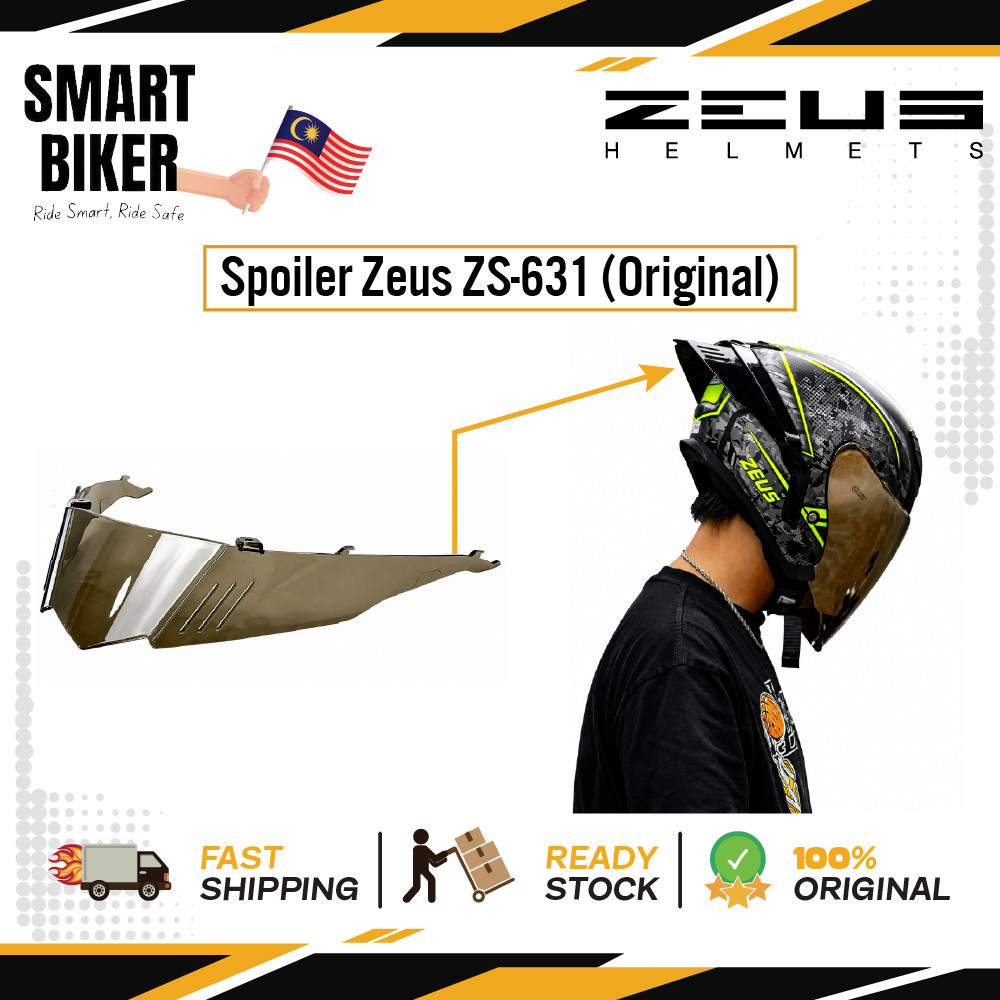 สปอยเลอร์ ซุส ZS-631 อุปกรณ์เสริมหมวกกันน็อคมอเตอร์ไซค์