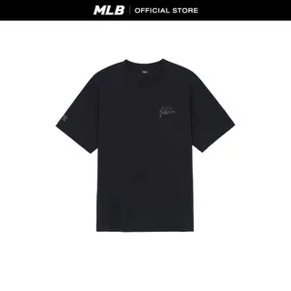 MLB เสื้อยืด ยูนิเซ็กซ์ Basic Mega Street Logo Over Fit T-Shirts รุ่น 3ATSB0563 50BKS สีดำ