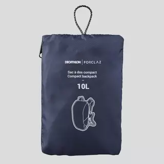 Decathlon Foldable Backpack 10L - Travel กระเป๋าเป้พับเก็บได้รุ่น Travel 100 ขนาด 10 ลิตร - Navy