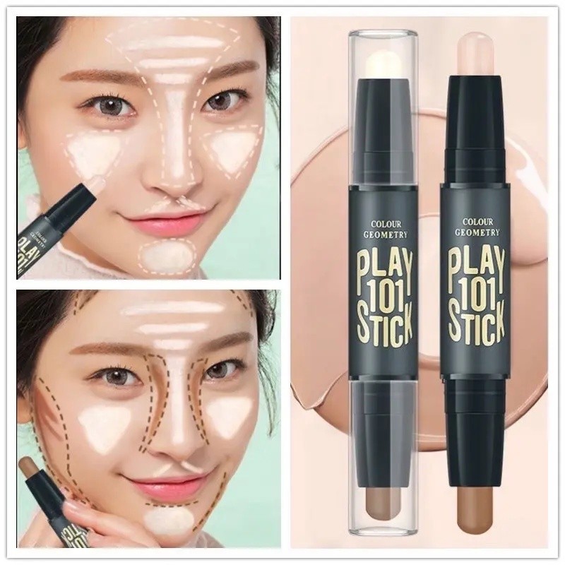 0.00 คอนซีลเลอร์ Highlighter Shadow Face Contour แต่งหน้า 2 in 1 MB013 KFU2