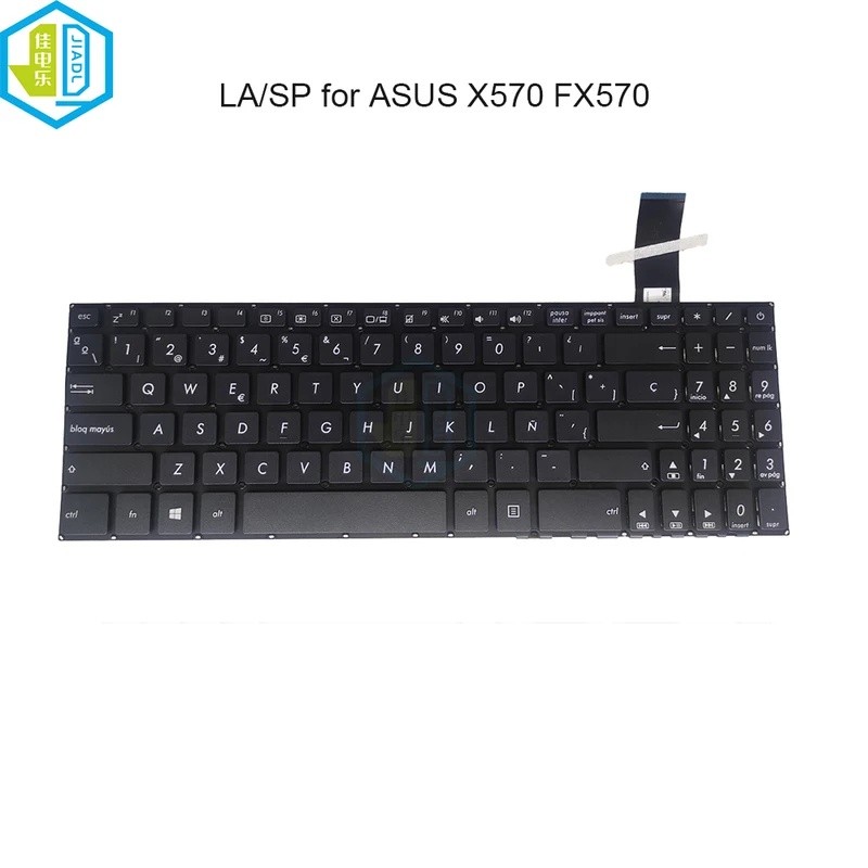 SP/LA สเปนละตินแป้นพิมพ์โน้ตบุ๊คสําหรับ ASUS Vivobook X570 YX570 FX570 K570UD X570U X570ZD X570DD YX