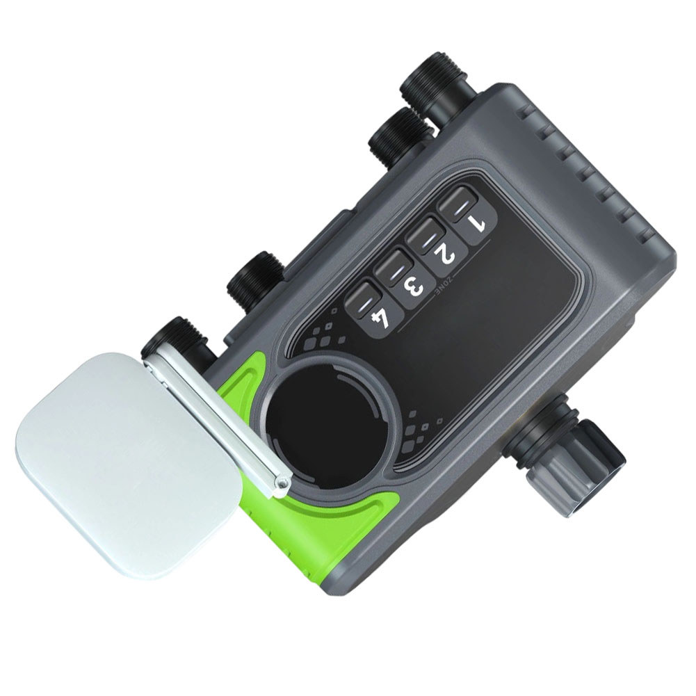 4-Zone WiFi Sprinkler Timer Outdoor Smart Garden ท่อรดน้ําจับเวลา App & Voice