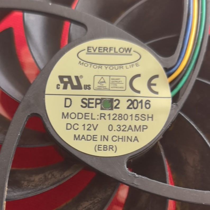 EVERFLOW R ใหม่ล่าสุด128015BU 8CM 12V R128015ซ เป็น 80 * 80 * 15 พัดลมระบายความร้อน