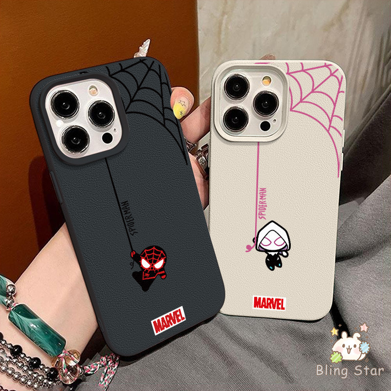 เคส TPU เคสหนังลายสไปเดอร์แมนสุดเทรนด์ OPPO Reno 13 16 15 14 16F 11 12 F 15F 14F 10 12F 16 15 14 11 