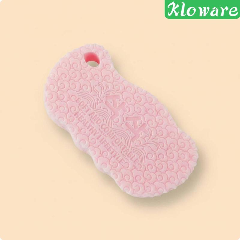 [Kloware] 3D Body Exfoliating Sponge Gentle Exfoliaation 3D Exfoliating White