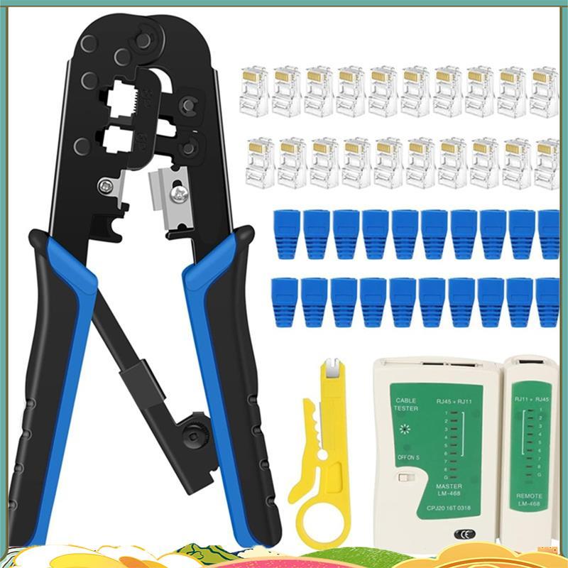 RJ45 Crimper RJ11 RJ45 Crimping Tool เครือข่าย Ethernet LAN Cable Crimper