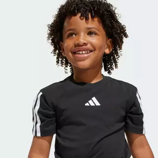 adidas ไลฟ์สไตล์ เสื้อยืดเด็ก Essentials เด็ก สีดำ JE0317