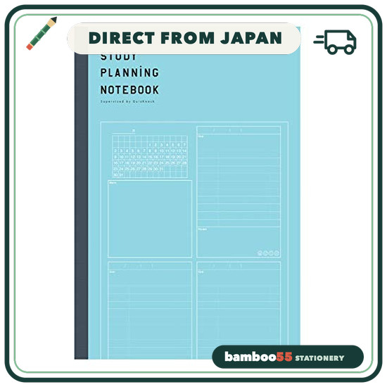 Direct From Japan Gakken Stayful STUDY STATIONERY Notebook Study Planner Notebook B5 Blue JD04039 (×