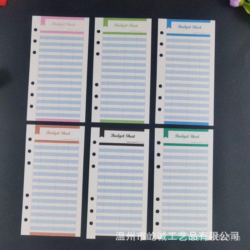 Hole Build-in Envelope Consumer Card Accounting Build-in Cash Envelope Consumer Card Paper Ready Sto