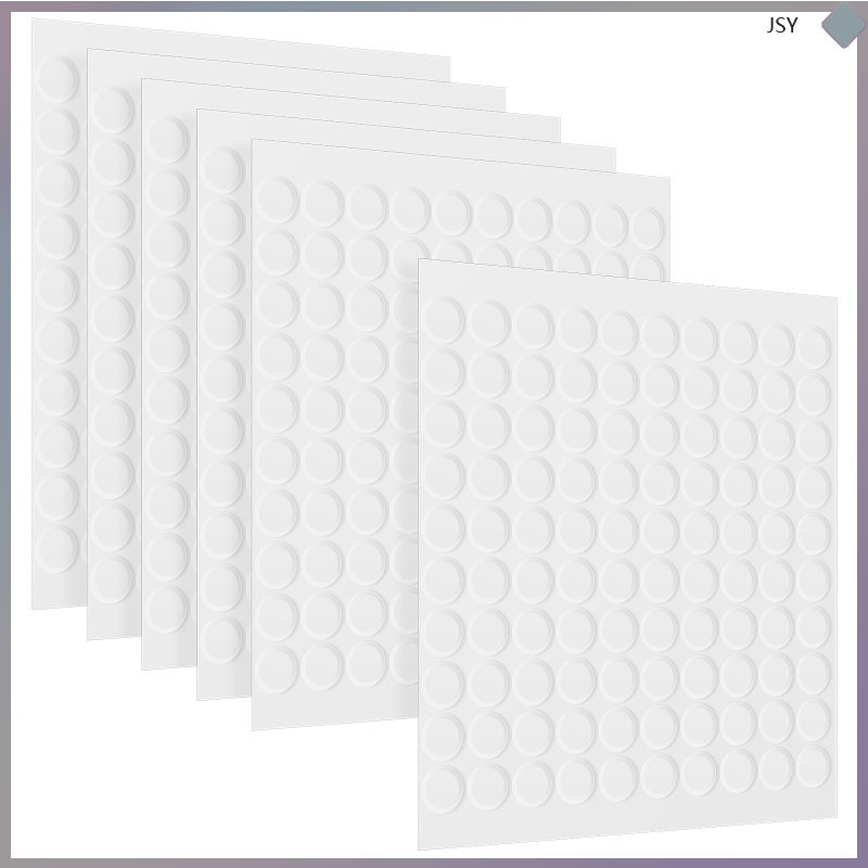 600 ชิ้น Vinyl Fabric Dot Clear Adhesive Dots Double Sided junshaoyip