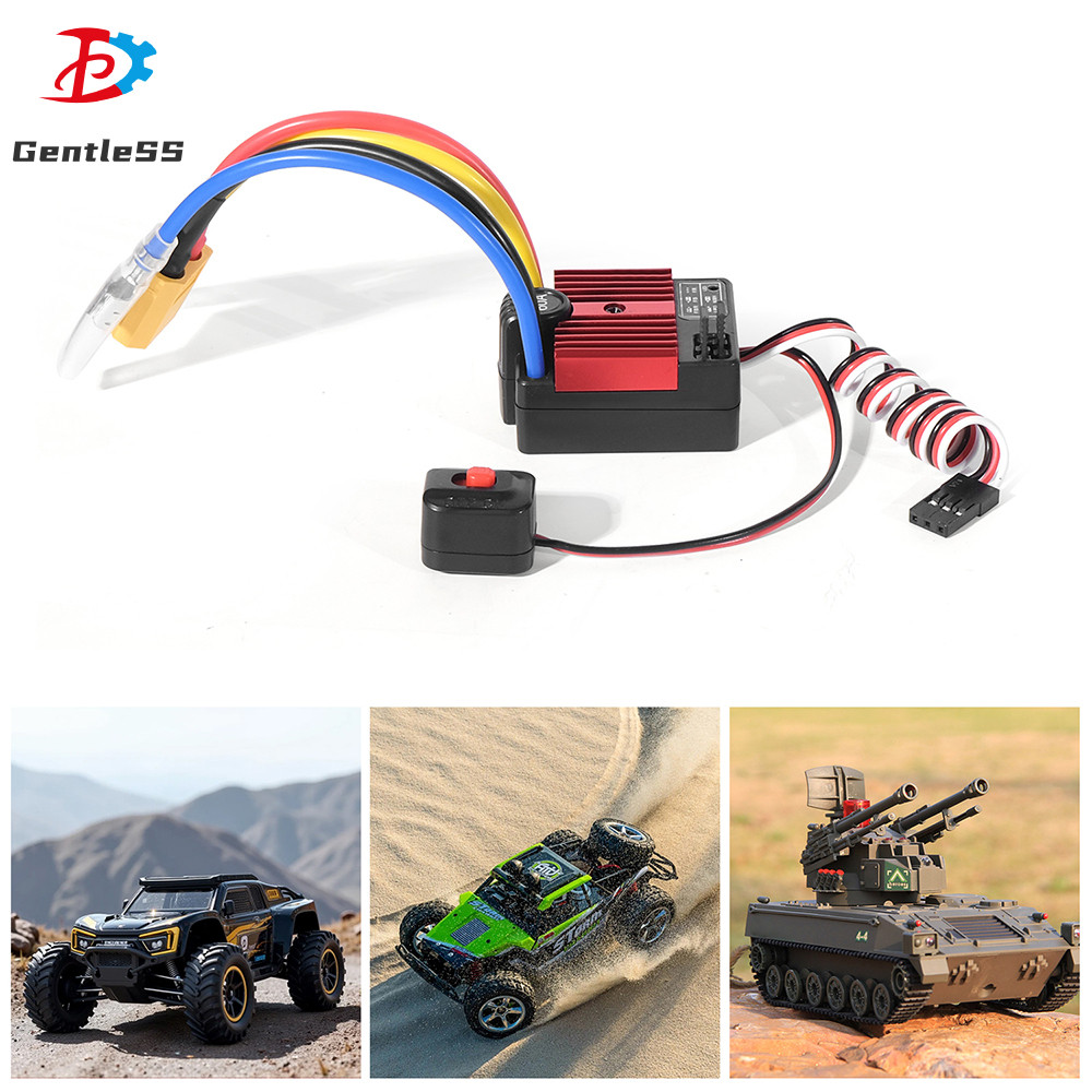 HG1060 60A ESC โหมดสวิตช์กันน้ําแปรง ESC ในตัว 3 โหมดเหมาะสําหรับรถ RC 1:10