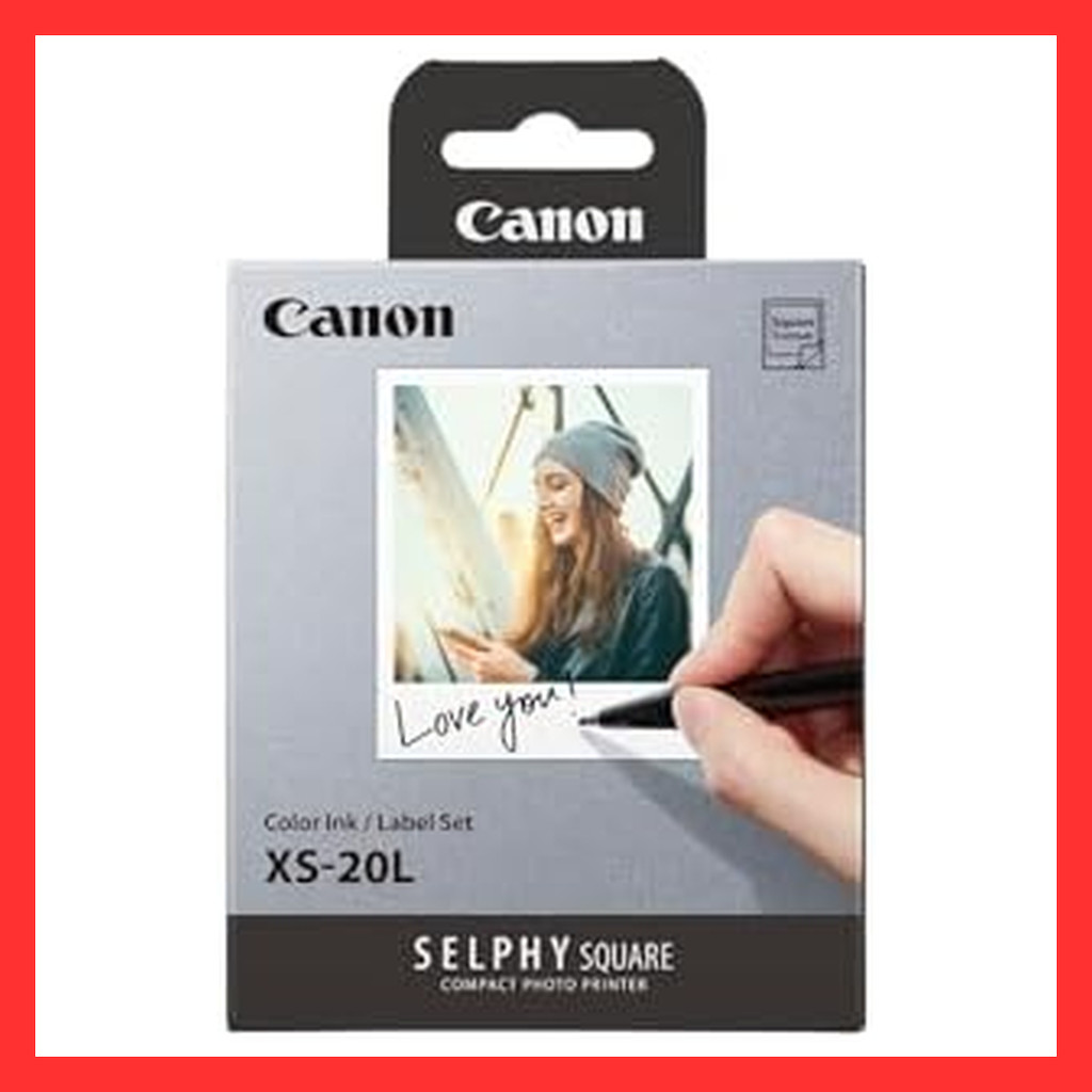 Canon SELPHY SQUARE QX10/QX20 color ink/label set XS-20L 【Direct from Japan】