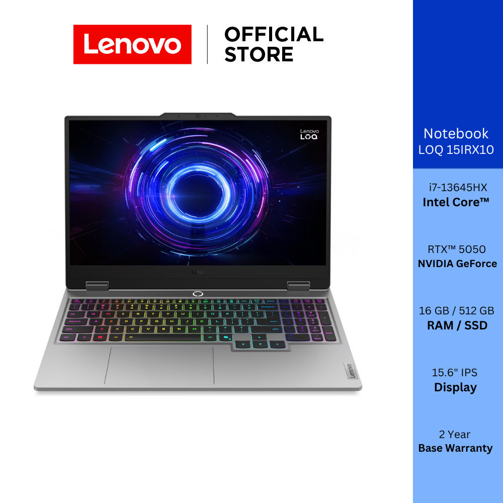 Lenovo LOQ 15IRX10(83JE01FATA)Notebook Intel Core i7-13645HX RTX 5050 RAM 16GB SSD 512GB 15.6" IPS A