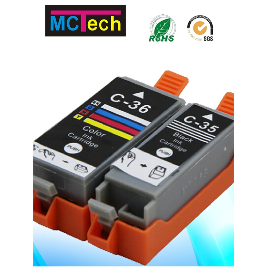 Maggie ตลับหมึก Canon iP100 ที่รองรับ Canon PGI-35BK ตลับหมึก Canon 35BK 36C พร้อมชิป