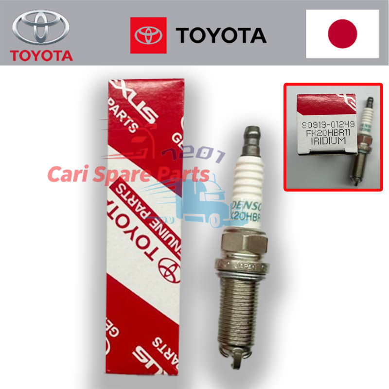 100 TOYOTA IRIDIUM SPARK PLUG 90919-01249 Lexus IS250 LS460 GS300 Mark X GRX120 GRX130 (FK20HBR11)