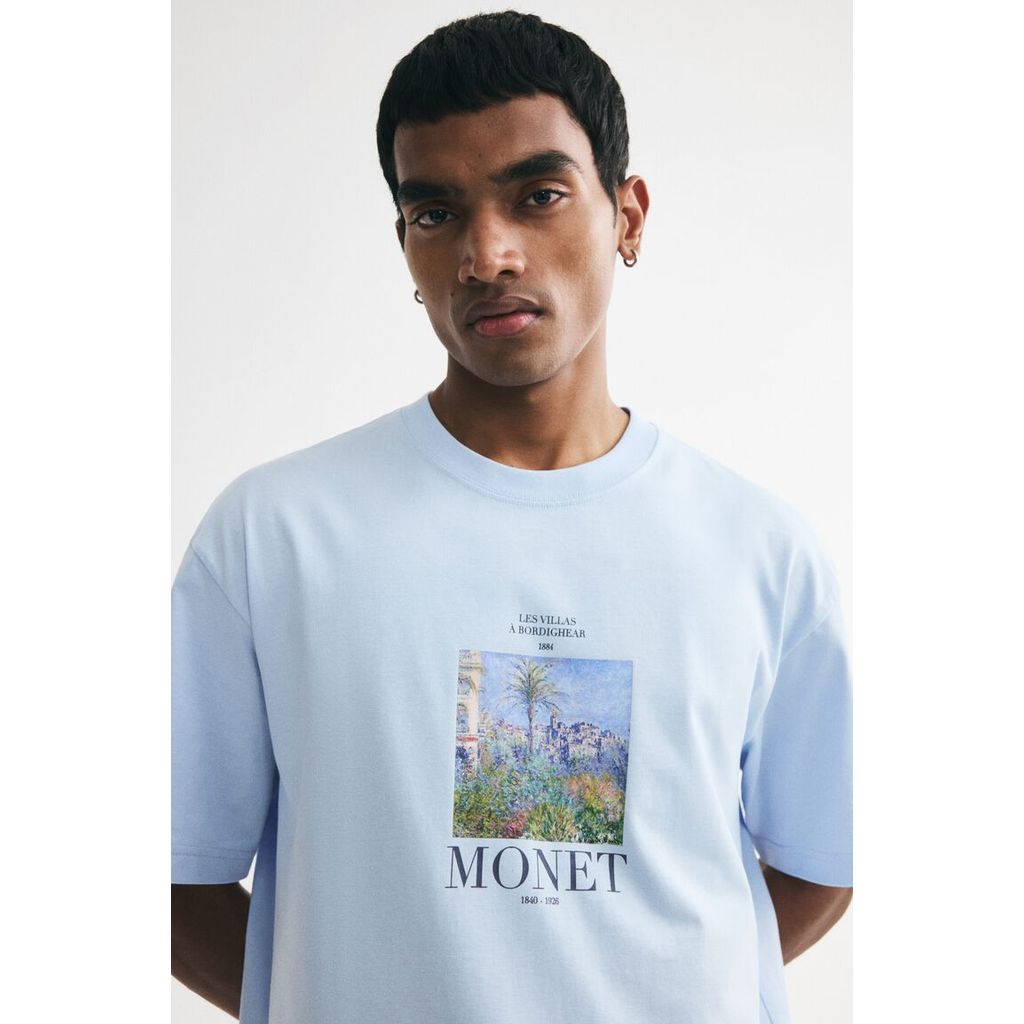 H&M(เอชแอนด์เอ็ม) เสื้อยืดทรงหลวม (Loose Fit T-shirt) ผู้ชาย 0972640_28
