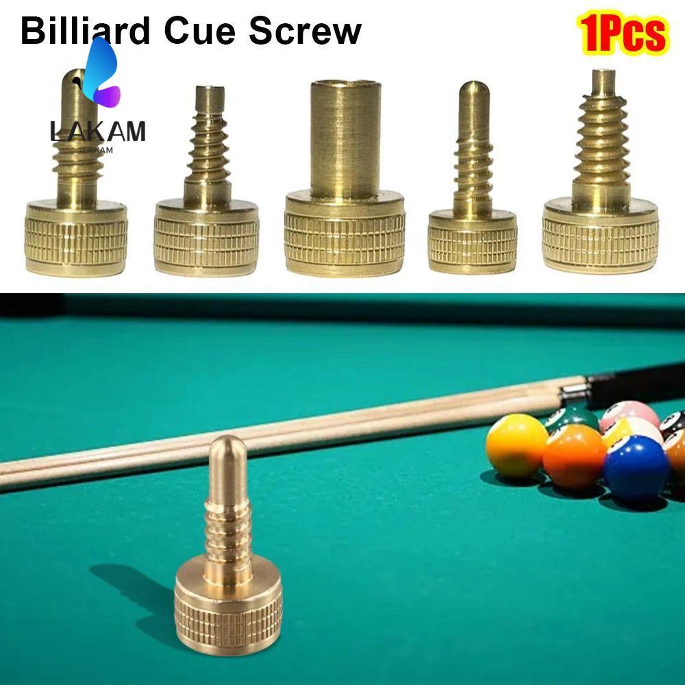 LAKAM 1 ชิ้น Pool Cue Extension สกรู, ทองเหลือง Cue Joint บิลเลียด Cue Strudy Cue น้ําหนักสลักเกลียว