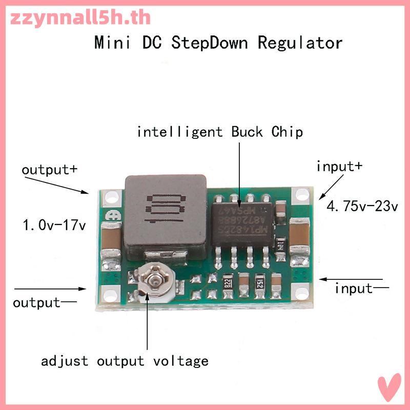 Zzynnall5h 3A MINI - STEP DOWN CONVERTER VOLT REGULATOR 5V-23V ถึง 3.3V 6V 9V 12V .