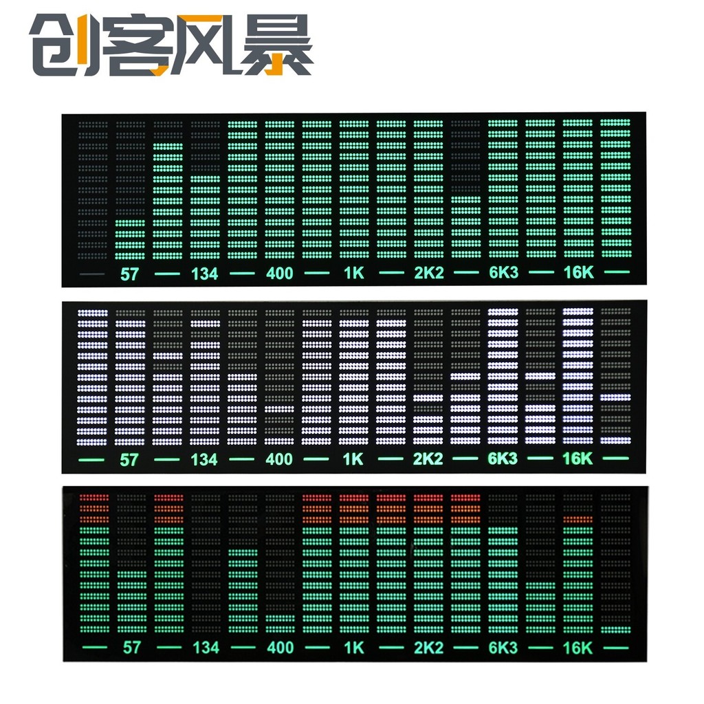 Multi-Mode LED Pickup Ambient Light LED ความถี่ Score เพลง Rhythm Light ควบคุมเสียงเพลงความถี่ Score