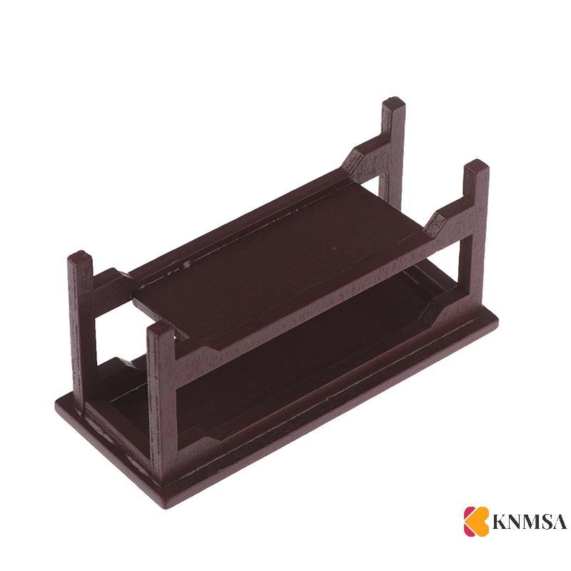 KNMSA] 1/12 Dollhouse Miniature Retro ไม้โต๊ะกาแฟเฟอร์นิเจอร์ของเล่นอุปกรณ์เสริม ns Originalnnnคอเต่