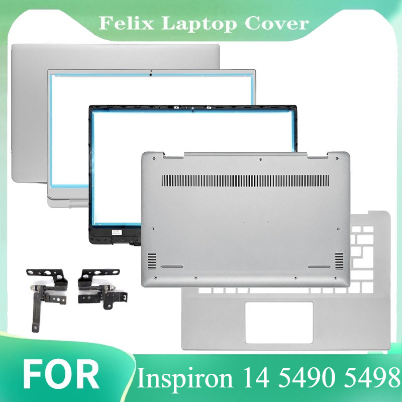 ใหม่สําหรับ Dell Inspiron 14 5490 5498 แล็ปท็อปปกหลัง LCD ด้านหน้า Bezel Palmrest ด้านล่างบานพับด้าน