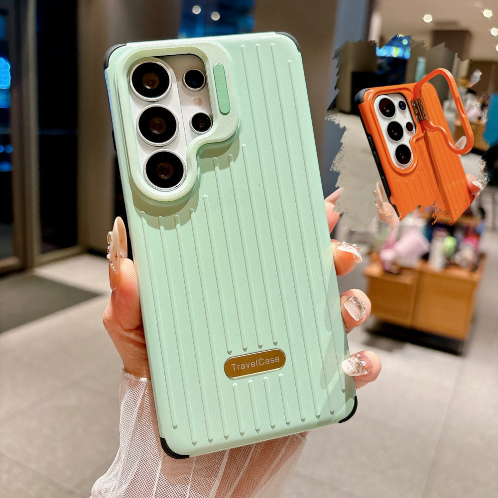 เหมาะสําหรับเคสโทรศัพท์ Samsung S26 Ultra กระเป๋าเดินทางสไตล์เรียบง่ายและอินเทรนด์สําหรับผู้ชายและผู้หญิง Samsung S25 S24 S23 Ultra Plus ฝาครอบป้องกัน