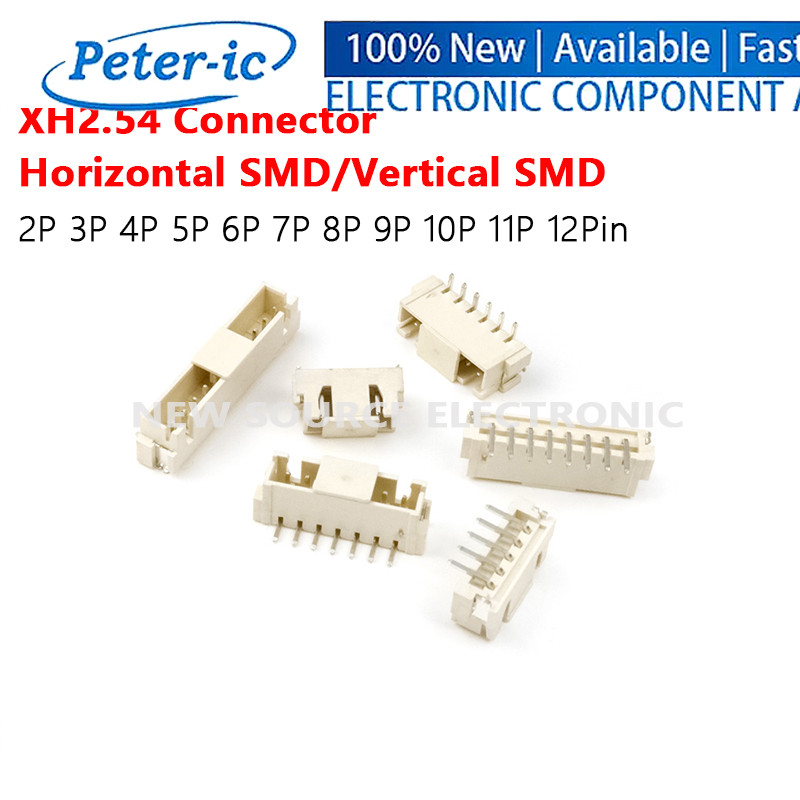 (10 ชิ้น) XH2.54 Connector SMT แนวนอนแนวตั้ง SMD 2P 3P 4P 5P 6P 7P 8P 9P 10P 11P 12Pin Terminal Conn