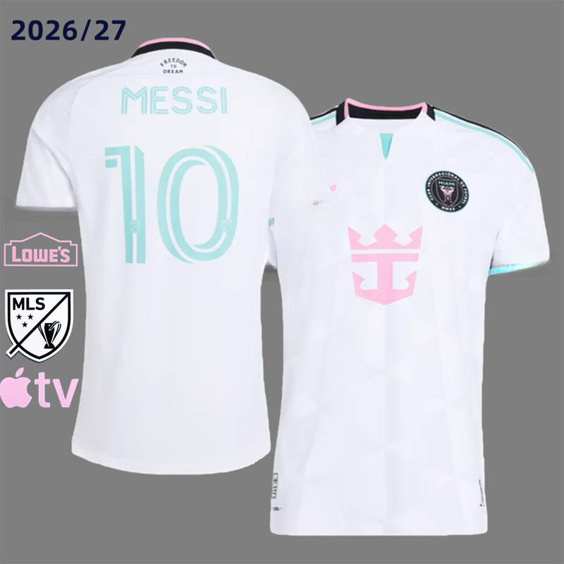 [เวอร์ชั่นพัดลม] 2026/27 Miami International Games Season Third Piece Set เสื้อฟุตบอลผู้ชาย-4xl