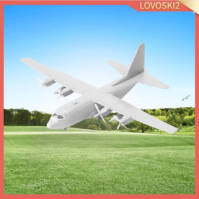 [Lovoski2] 1/144 Transport Plane Model Aircraft Toy 4D Assembled Model US C130 Miniature