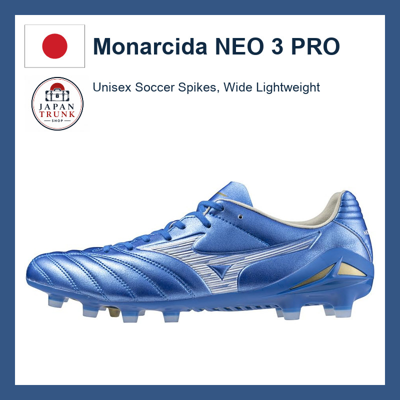 Mizuno Monarcida NEO 3 PRO Unisex Soccer Cleats, 2E Wide, Lightweight
