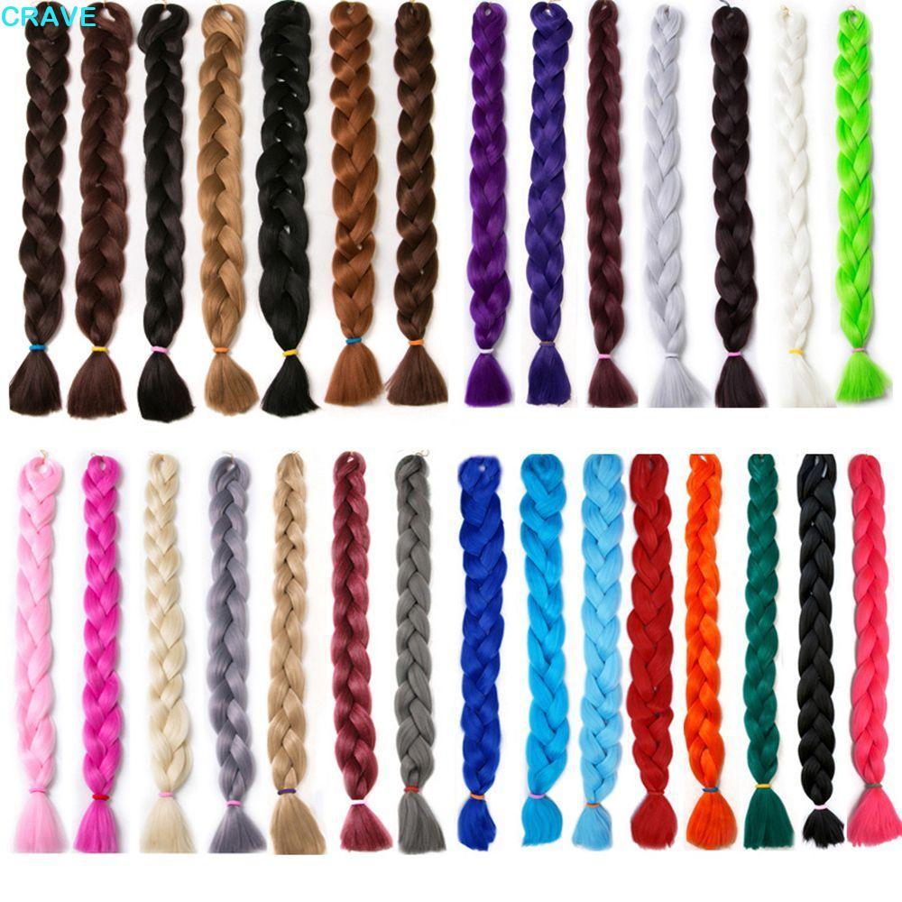 CRAVE Jumbo Braiding สําหรับผู้หญิงทรงผมถักเปียโครเชต์สังเคราะห์