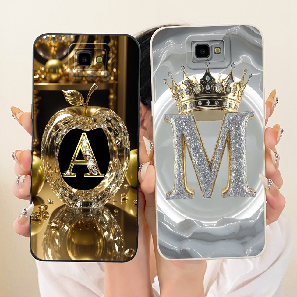 สําหรับ Samsung J4 Plus กรณี SM-J415F ตัวอักษรหรูหราแฟชั่น Crown 2D ทาสีสําหรับ Samsung Galaxy J4 Pl