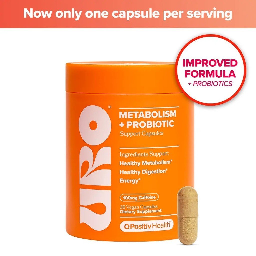 URO - Metabol port Capsule พร้อมโปรไบโอติก วิตามิน B12 สารสกัดเมล็ดกาแฟเขียว และคาเฟอีน - สําหรับการ