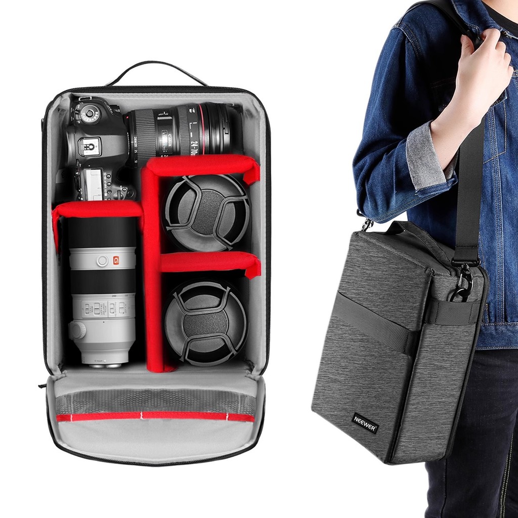 NEEWER/NEEWER แบบพกพา SLR Mirrorless เลนส์กล้องไหล่ถุงเก็บการถ่ายภาพ