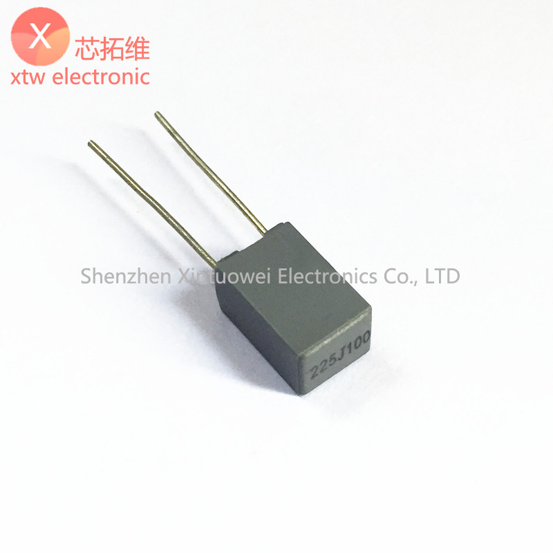 (10 ชิ้น) ตัวเก็บประจุแก้ไขสีเทา 100V104J 154J 224J 334J 474J 564J 684J 105J 225J 5% P=5 มม.