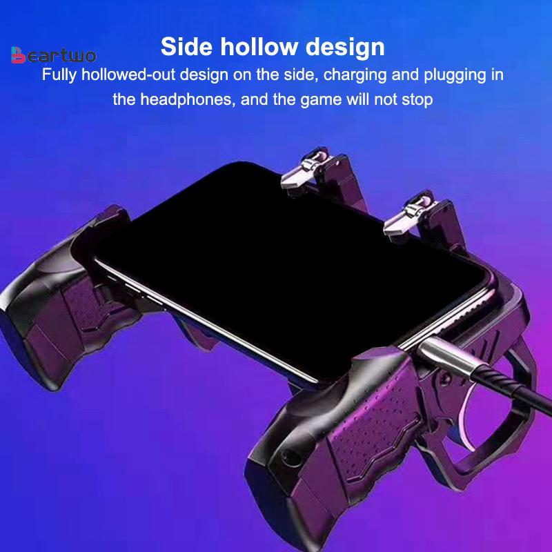 <beartwo-t>K21 เกมจับ PUBG โทรศัพท์มือถือGamepad Joysti L1 R1 TriggerเกมยิงController Nice