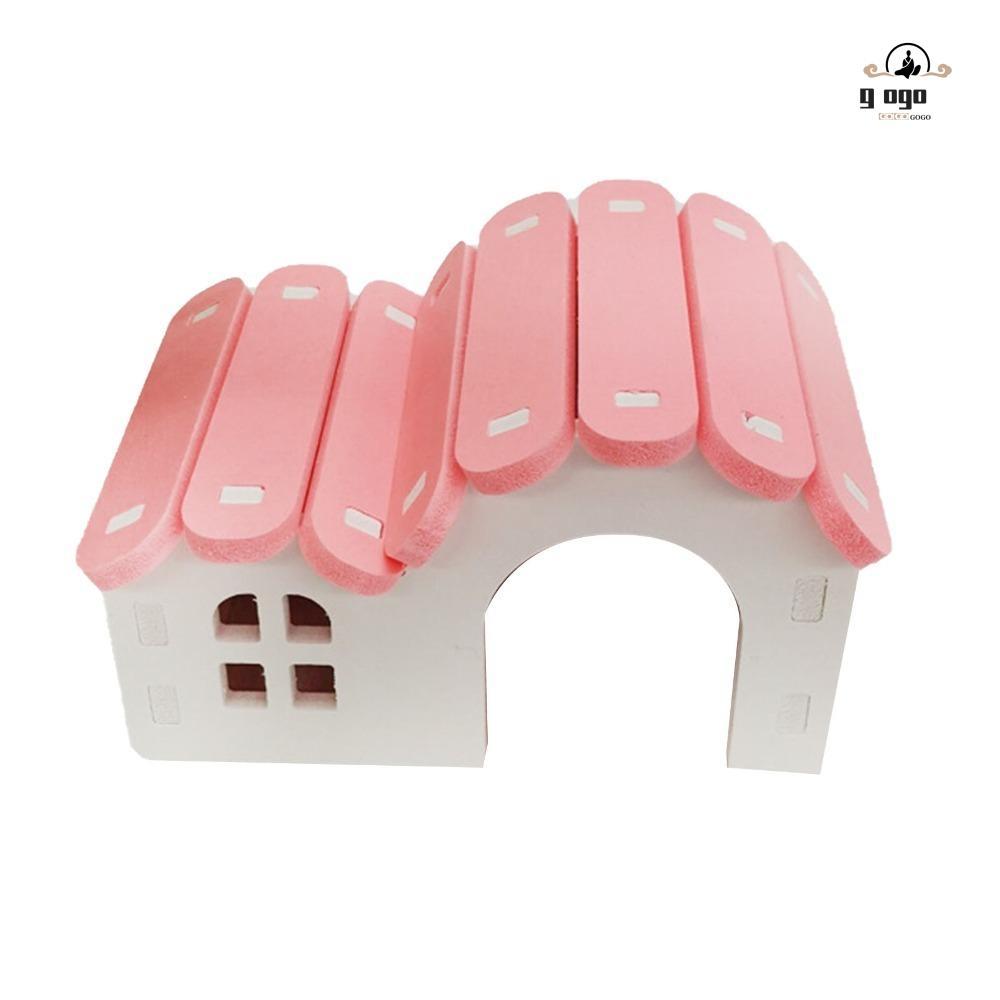 GOGOU Hamster House Hideout, Hard Waterproof Small Animal Hideout, PVC ทนทาน Breathable Hamster Nest