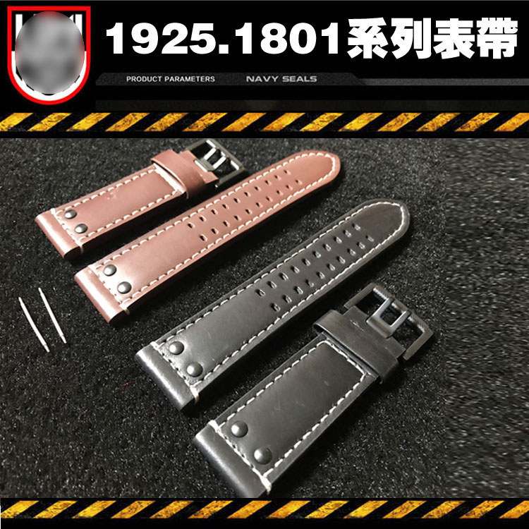 Swiss Luminox Luminox 1921 1925 1927 สาย 26 มม. หนังแท้ Crazy Horse หนังนาฬิกาเข็มขัด