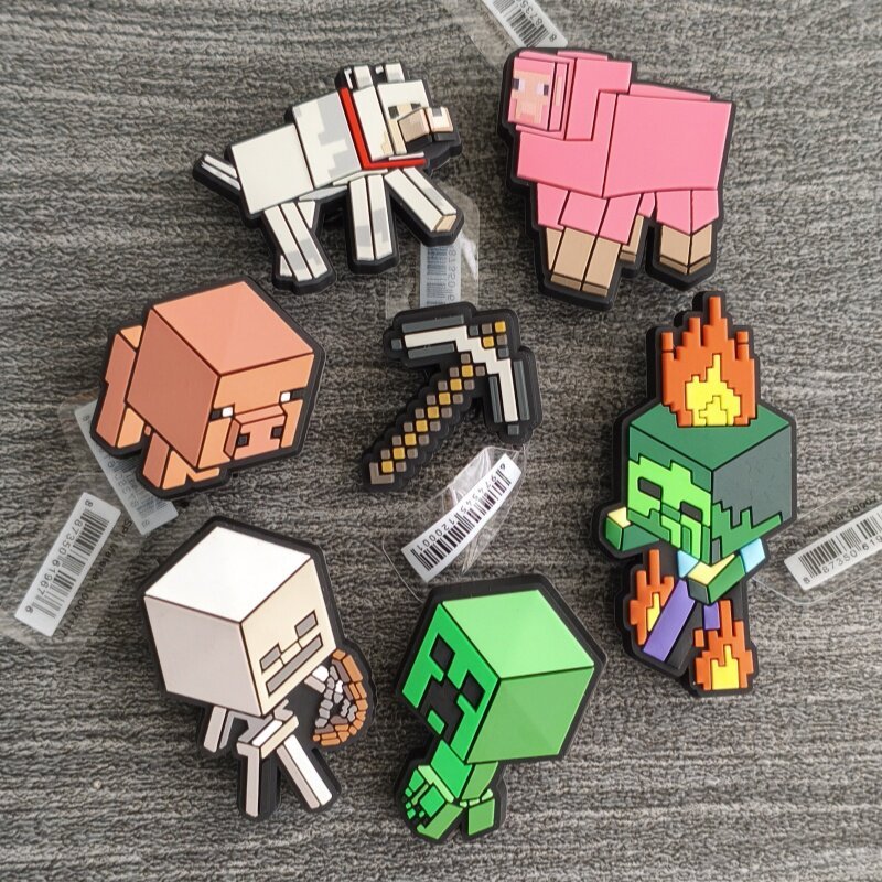 jibbitz crocs ของแทั จิบบิท Crocs Children Zhibixing Minecraft Accessories