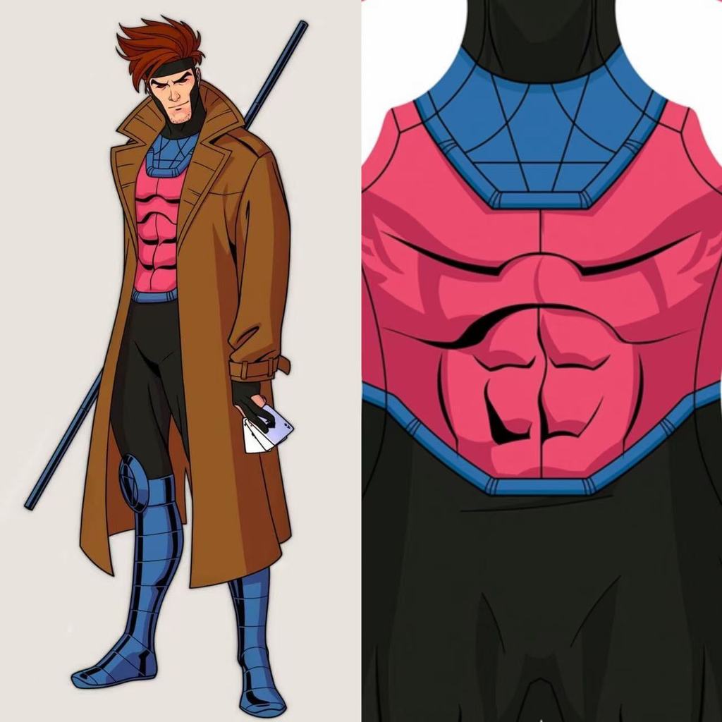 X-Men Animation XMEN 97 ยี่ห้อ King cos เสื้อผ้า Marvel Comics คอสเพลย์สไตล์เดียวกันถุงน่องทรงจํา