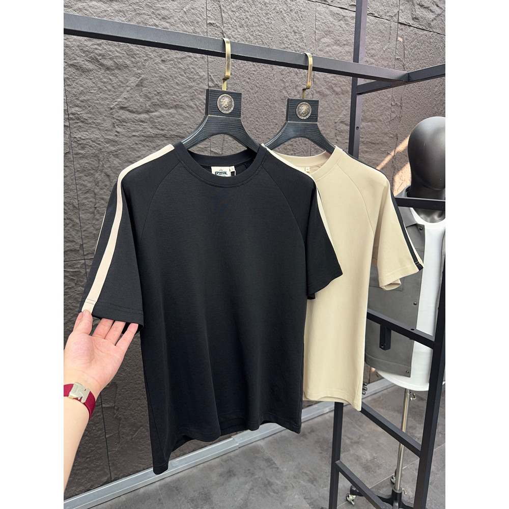 Svip ~ โปรไฟล์อินเทรนด์ + เย็บเลเยอร์ฤดูร้อนผู้ชายรอบคอ Cool Sense Solona Breathable Casual แขนสั้น 